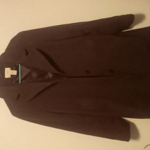 LL bean brown pea coat size 14 reg